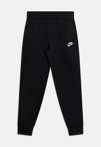 Nike Sportswear Дънки Tapered Leg Панталон 'Club Fleece' в черно