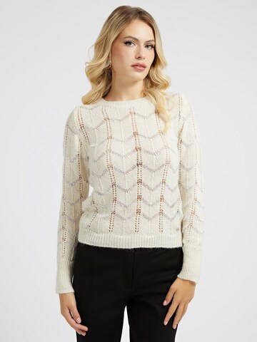 GUESS Pullover in Weiß: Vorderseite