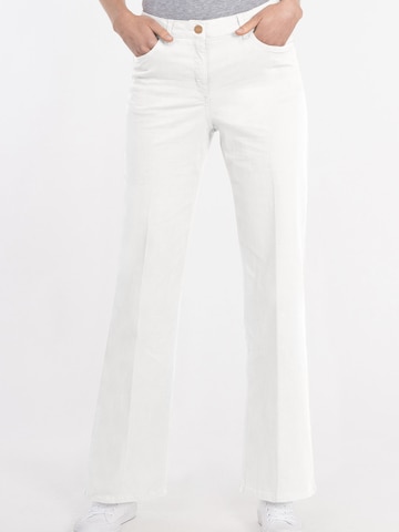 Recover Pants Boot cut Jeans in White: front
