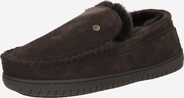 Warmbat Домашни пантофи 'Grizzly' в кафяво: отпред