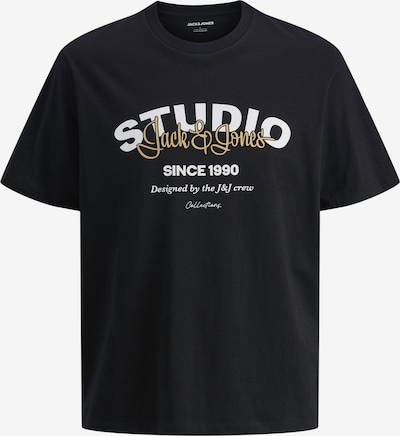 JACK & JONES Paita 'JJYuki' värissä vaaleankeltainen / musta / valkoinen, Tuotenäkymä