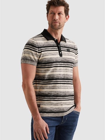 PME Legend Paita 'Polo shirt with color gradient and badge' värissä sininen: etupuoli