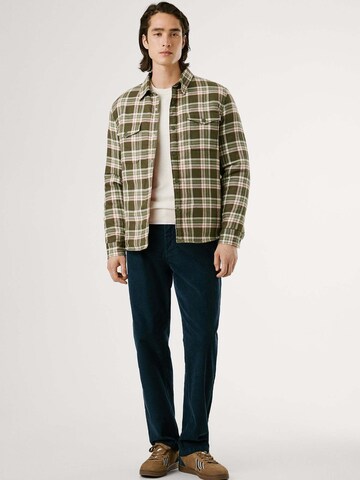 Pepe Jeans Regular fit Button Up Shirt 'Clemen' in Green