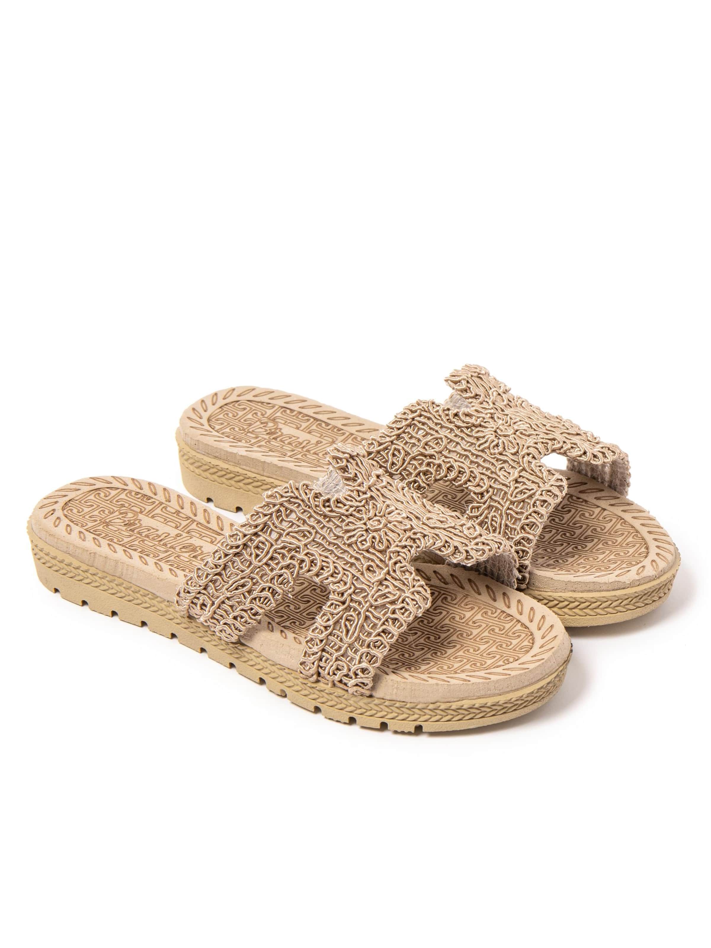 Brasileras Slippers 'Braida' in Brown