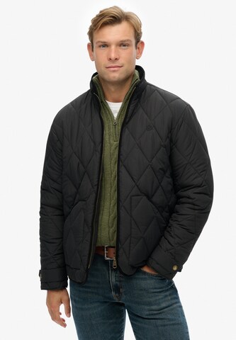 Veste mi-saison Superdry en noir : devant