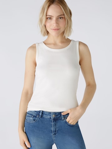 OUI Top 'FILIZ' in White: front