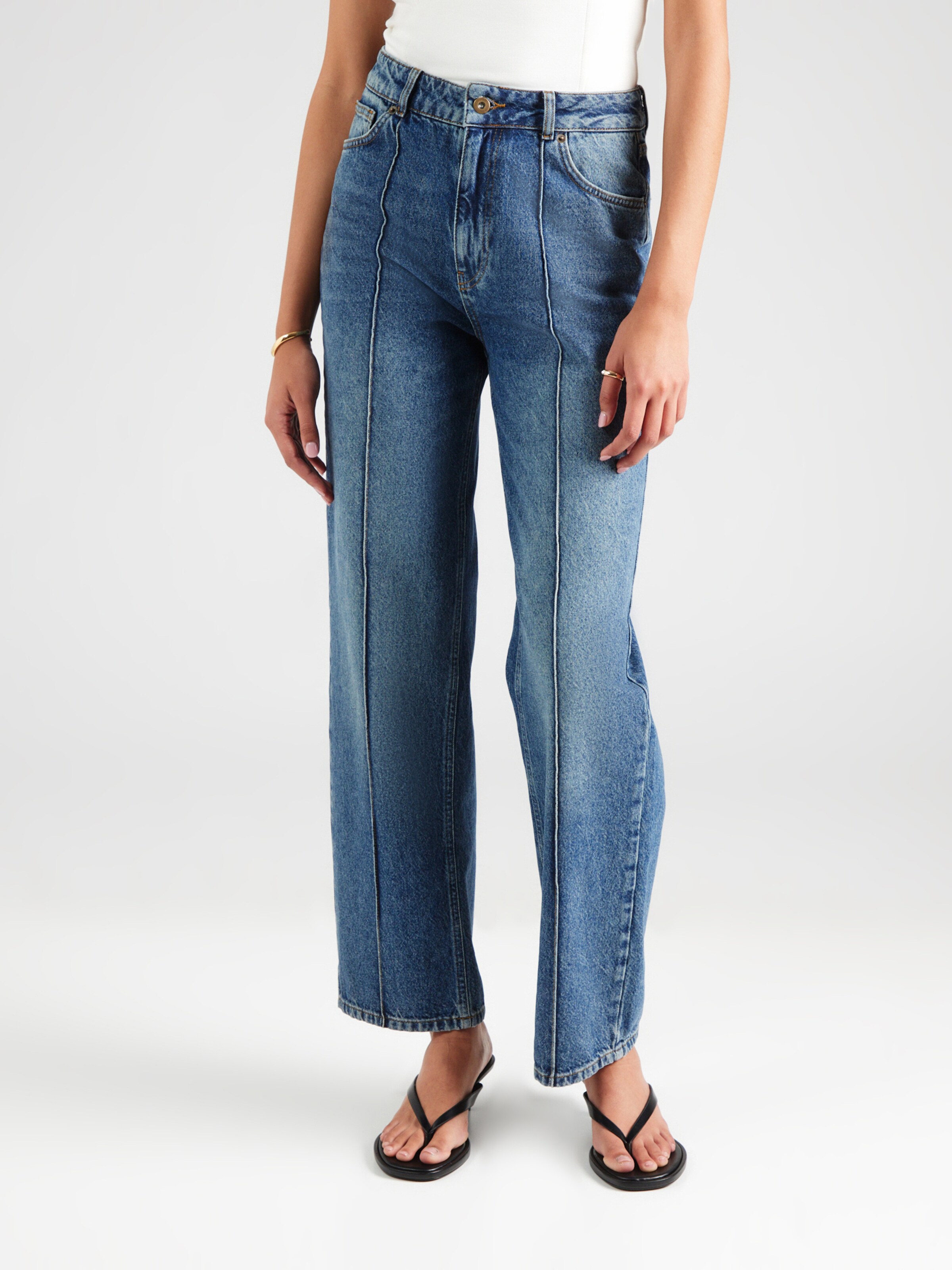hzl the label Wide Leg Jeans in Blue Denim | ABOUT YOU