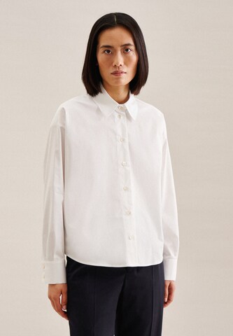 SEIDENSTICKER Blouse in Wit: voorkant