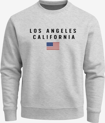 Neverless Sweatshirt 'California' in Grau: Vorderseite