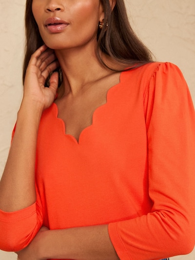 Maglietta in S love & roses di colore arancione scuro, Visualizzazione prodotti