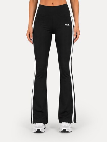 évasé Leggings 'Alassio' Smilodox en noir : devant