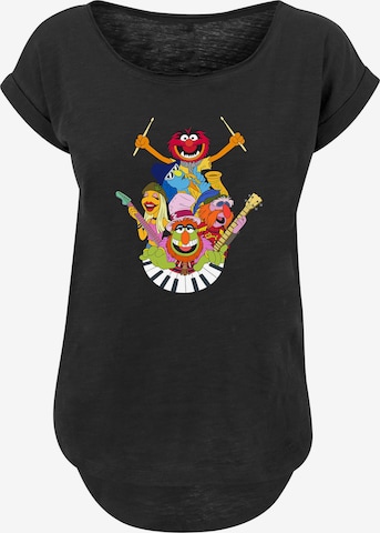 T-shirt 'Disney Muppets Dr.Teeth and The Electric Mayhem' F4NT4STIC en noir : devant