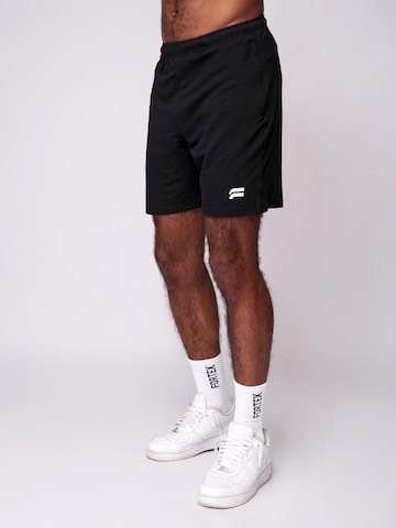 Fortex Fitness Regular Sporthose 'Essential' in Schwarz