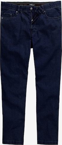 Men Plus Jeans in Blue: front