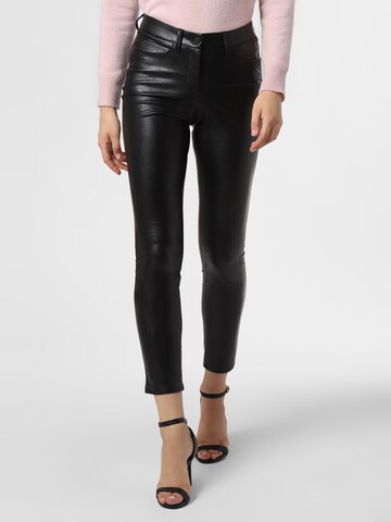 Cambio Slimfit Hose 'Ray' in Schwarz: Vorderseite
