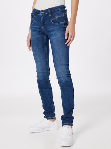 FREEMAN T. PORTER Slimfit Jeans 'Alexa' in Blauw: voorkant