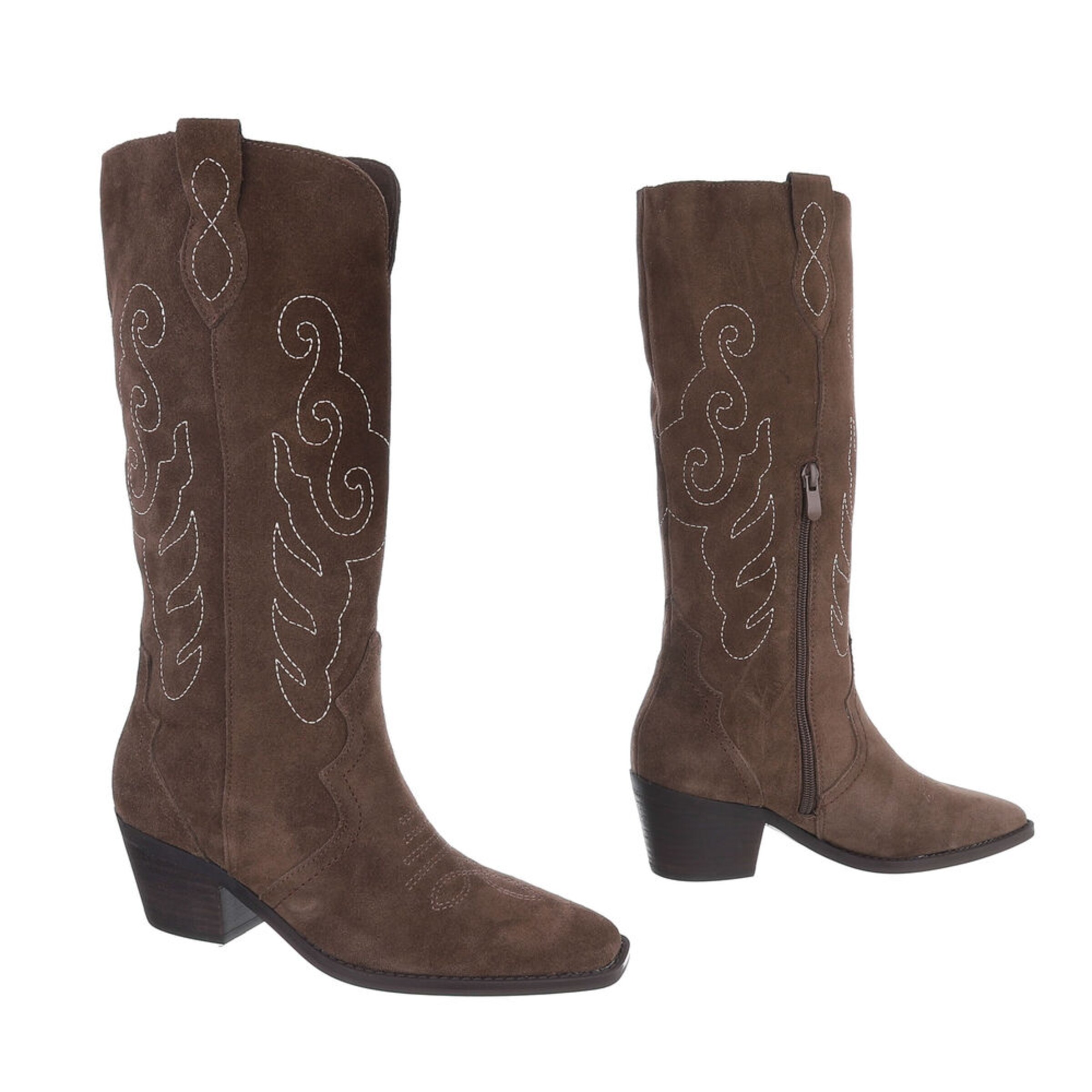 Ital-Design Cowboy Boots in Brown