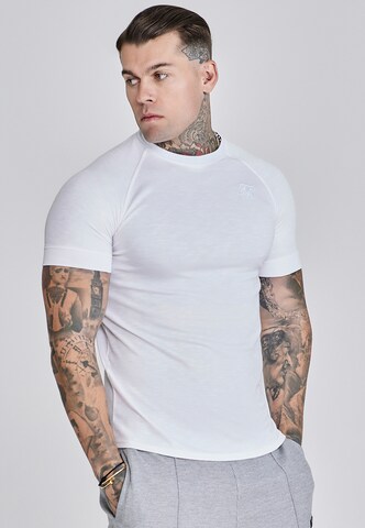 T-Shirt SikSilk en blanc : devant