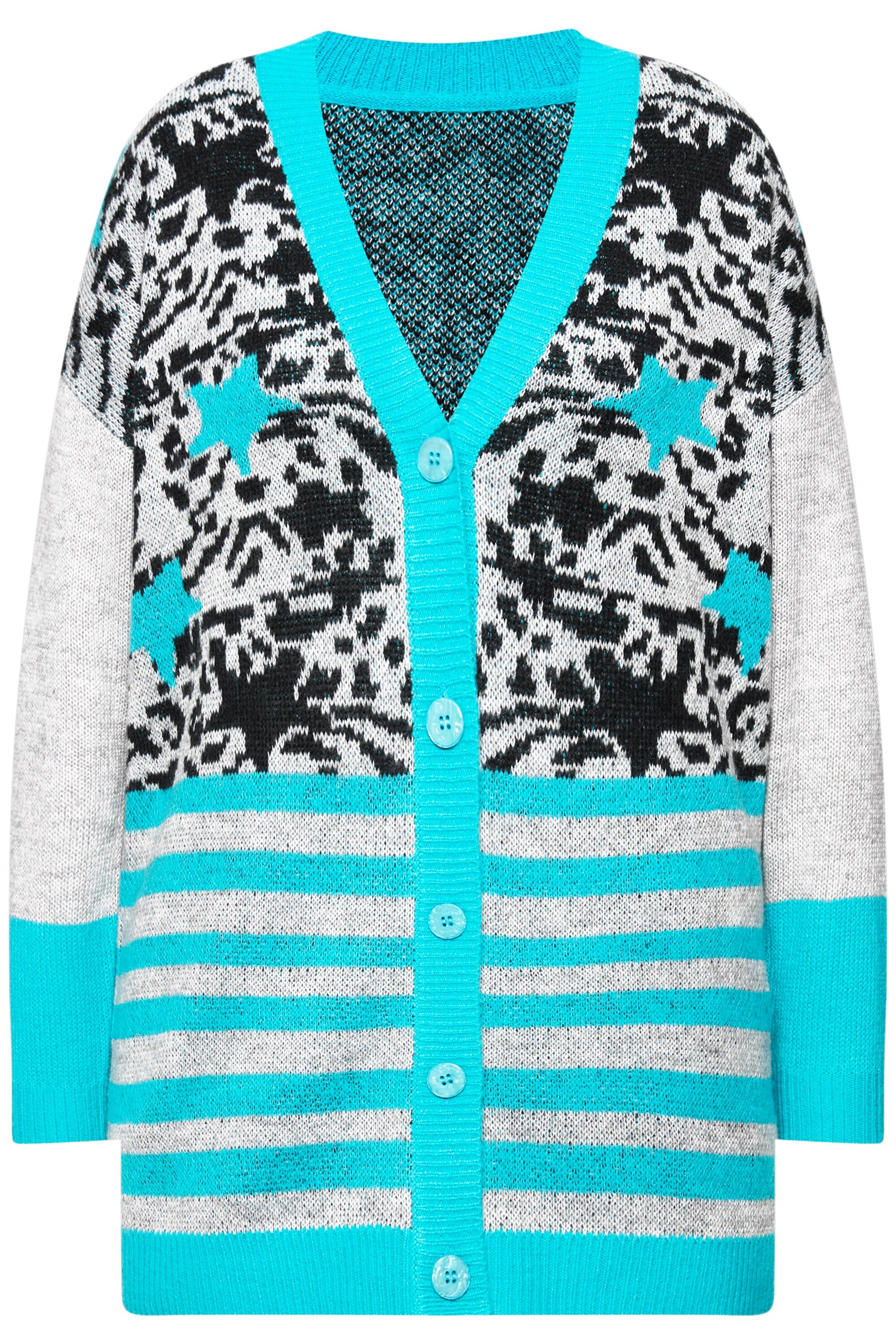 Angel of Style Strickjacke in Grau: Vorderseite