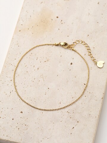 Hey Happiness Fußschmuck 'Bead Line'‌‌ in Gold
