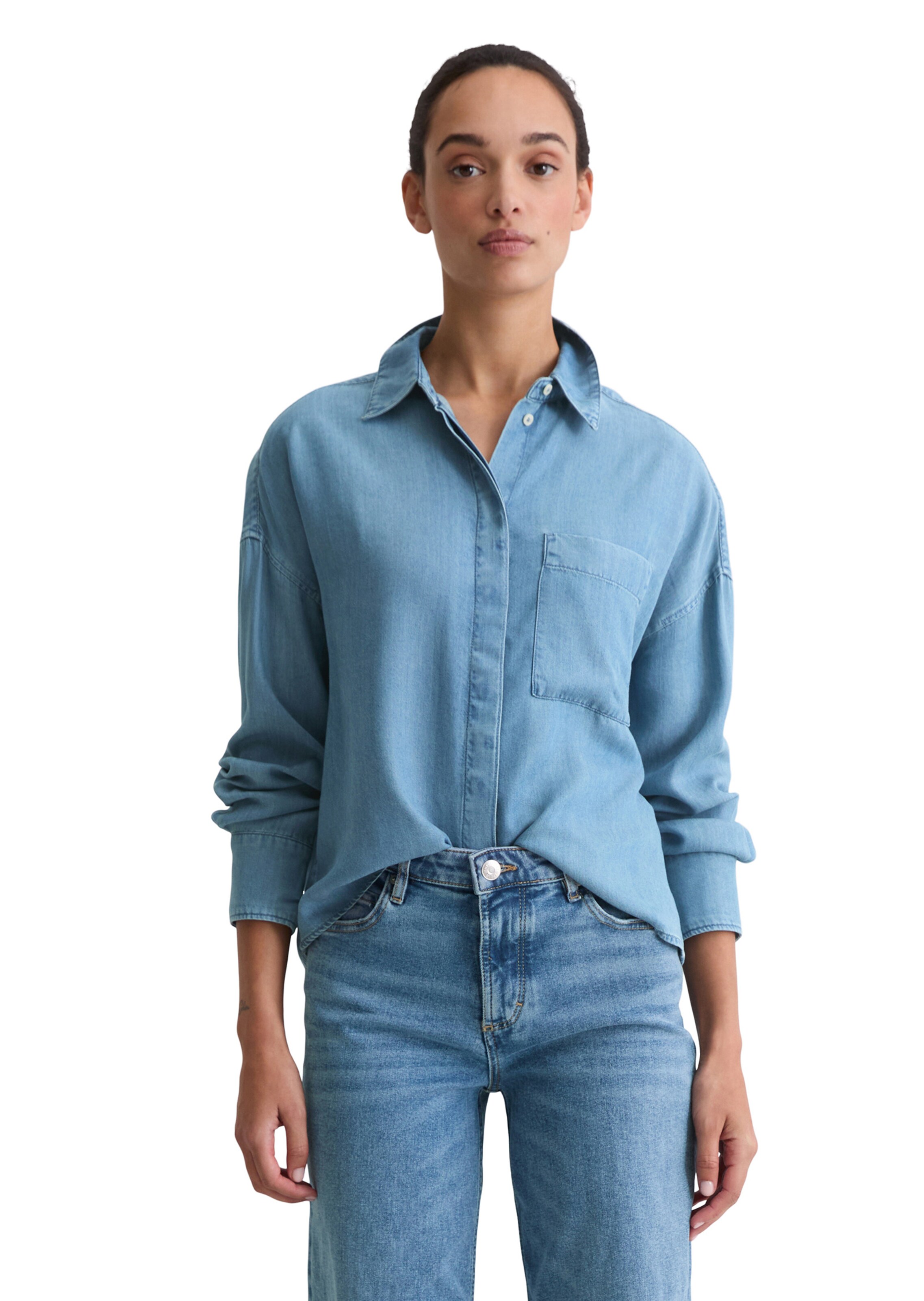 Marc O'Polo Blouse in Blue: front