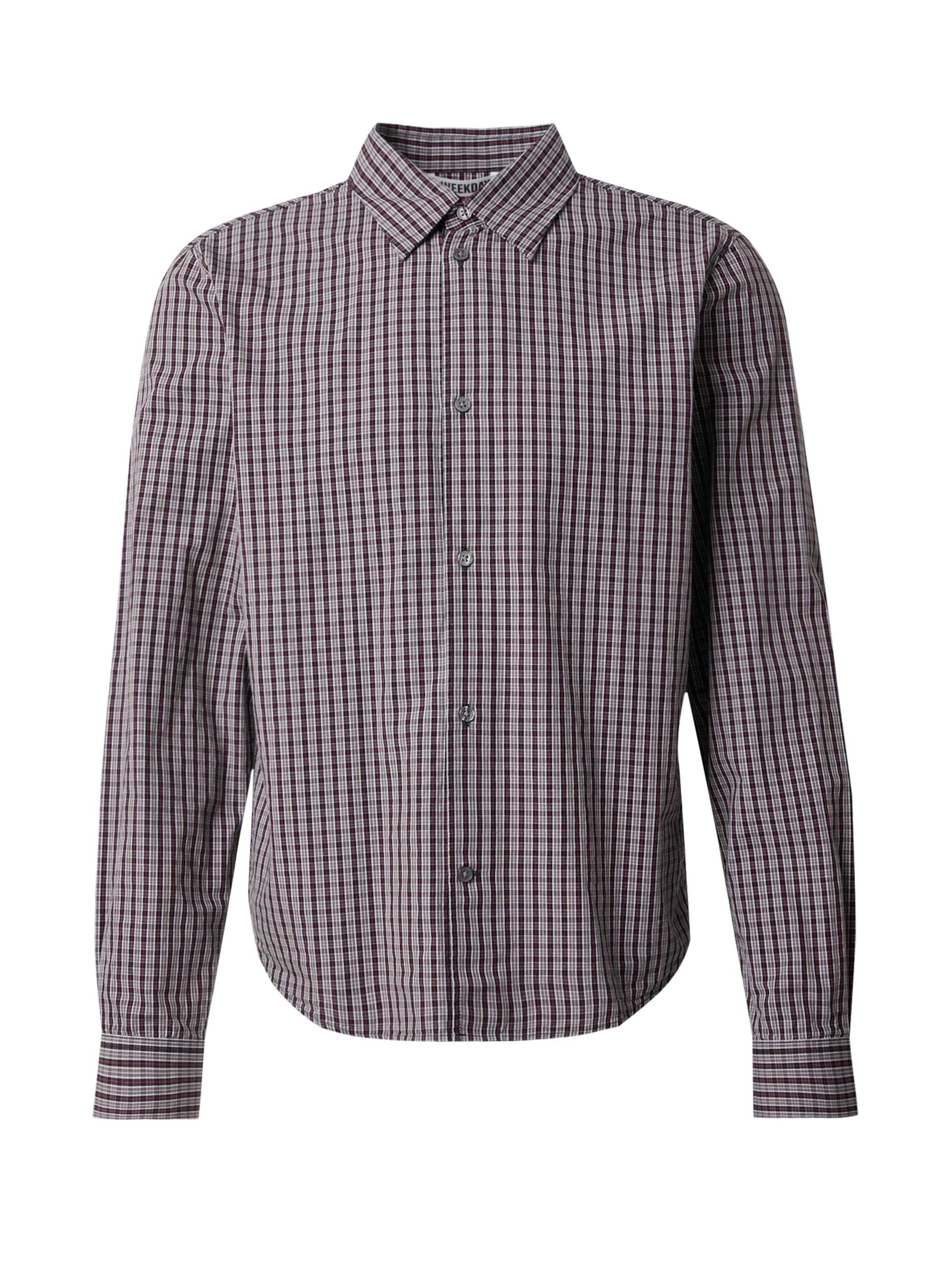 WEEKDAY Regular fit Πουκάμισο 'Oscar' σε μαύρο: μπροστά