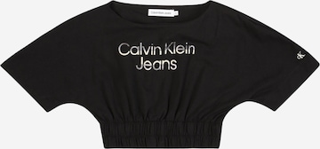 Calvin Klein Jeans - Camiseta en negro: frente