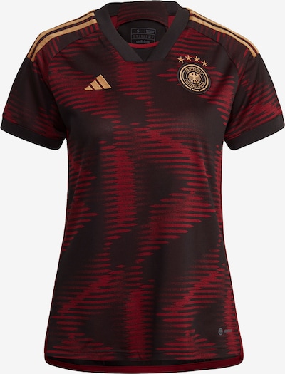 ADIDAS PERFORMANCE Camiseta de fútbol 'DFB 22' en oro / rojo oscuro / negro, Vista del producto