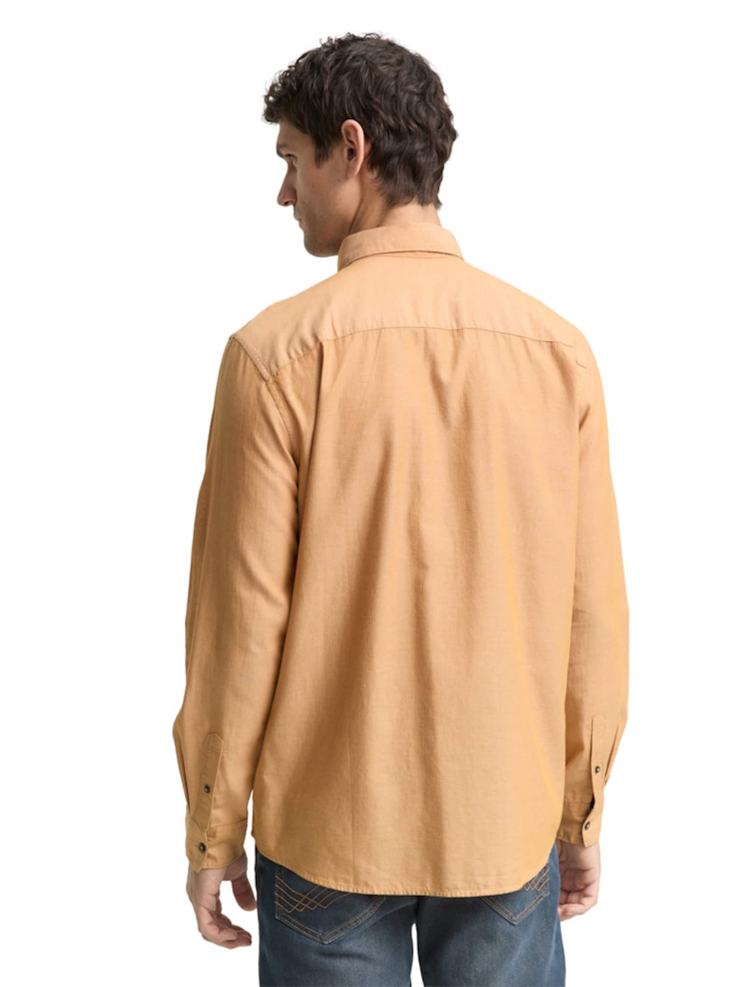 TOM TAILOR Средняя посадка Рубашка в Коричневый