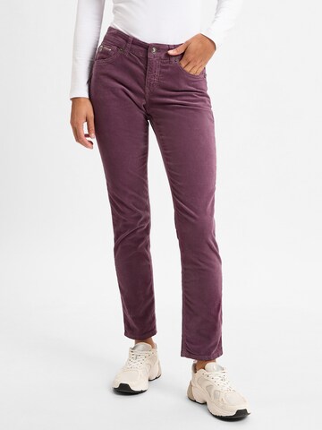 MAC Slimfit Broek in Roze: voorkant