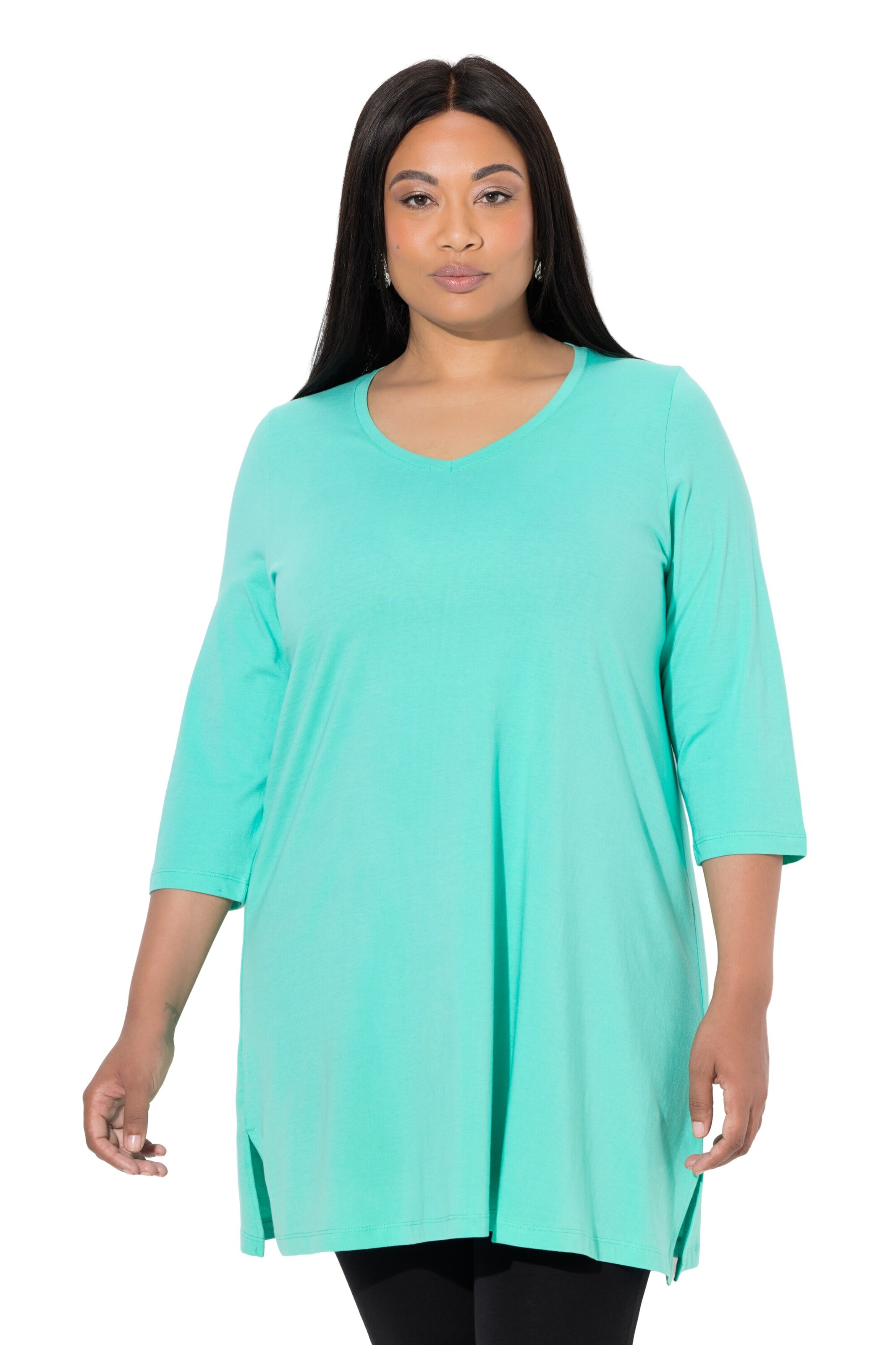 Ulla Popken Shirt in Grün: Vorderseite