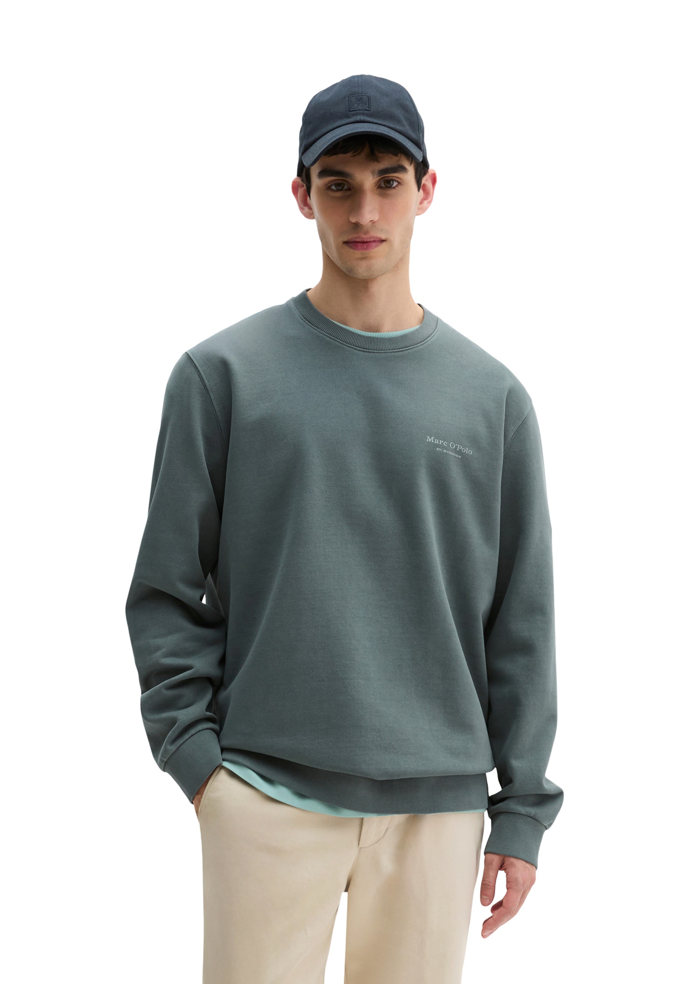 Marc O'Polo Sweatshirt in Grün: Vorderseite