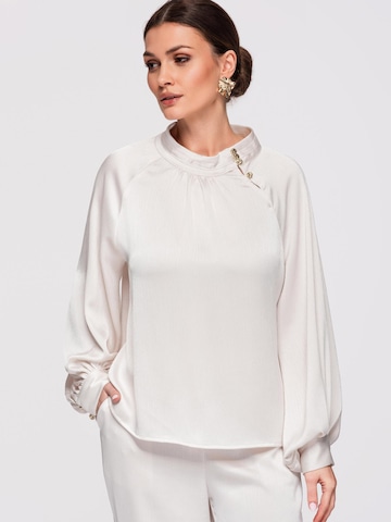 Chemisier Ombre en blanc : devant