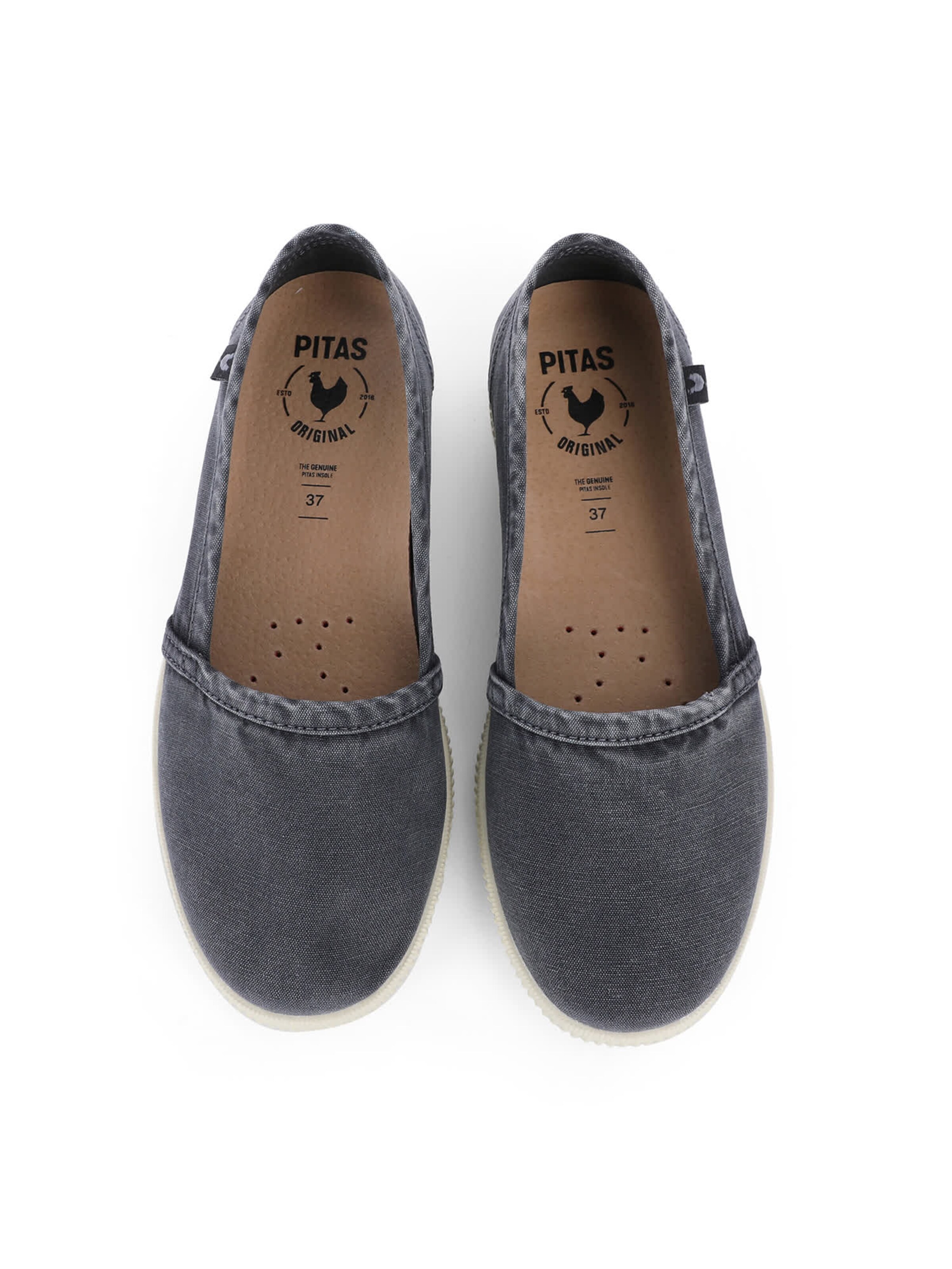 Walk In Pitas Espadrilles 'Camping' in Black: top
