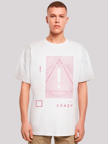 T-Shirt 'Panic At The Disco Turn Up The Crazy' F4NT4STIC en blanc : devant