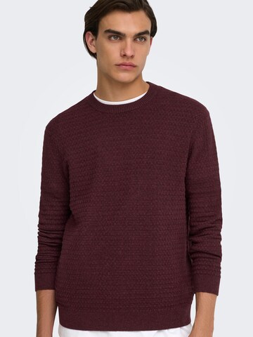 Pullover 'ONSLoui' di Only & Sons in rosso