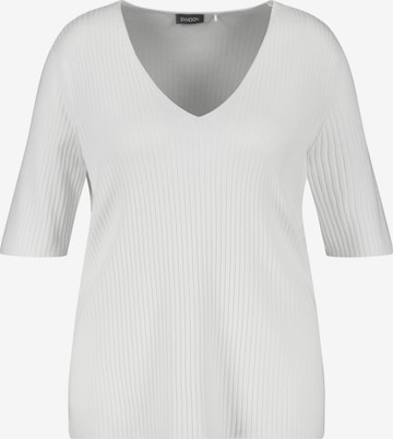 SAMOON Sweater in White: front