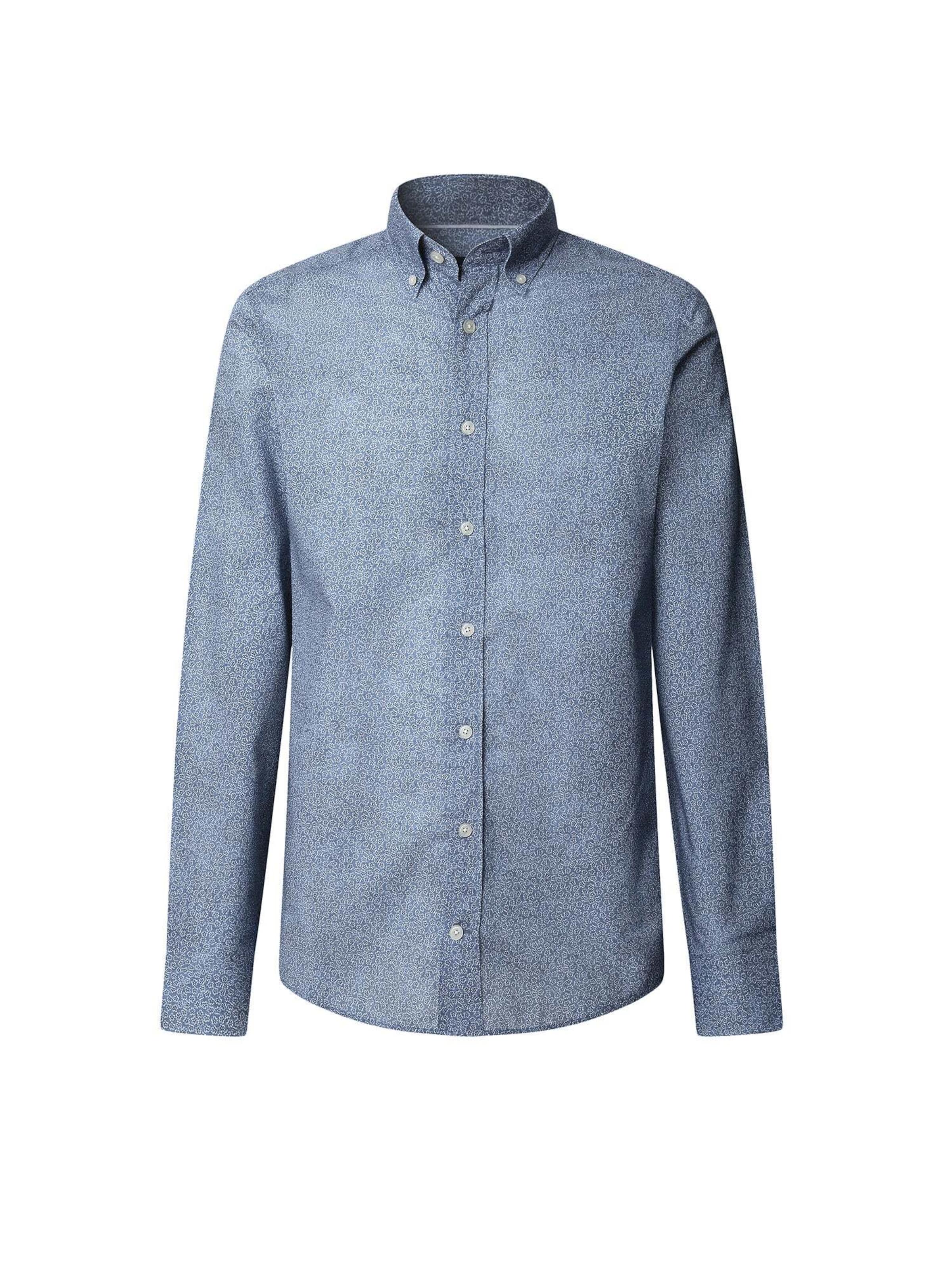Coupe regular Chemise Hackett London en bleu : devant