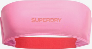 Superdry Bandeau Bikinitop in Pink: predná strana