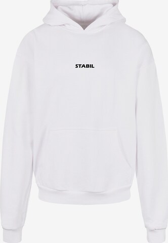 Sweat-shirt 'Stabil' Merchcode en blanc : devant