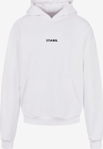 Merchcode Sweatshirt 'Stabil' in Weiß: predná strana
