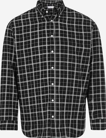 Comfort fit Camicia 'Cozy' di JACK & JONES in nero: frontale