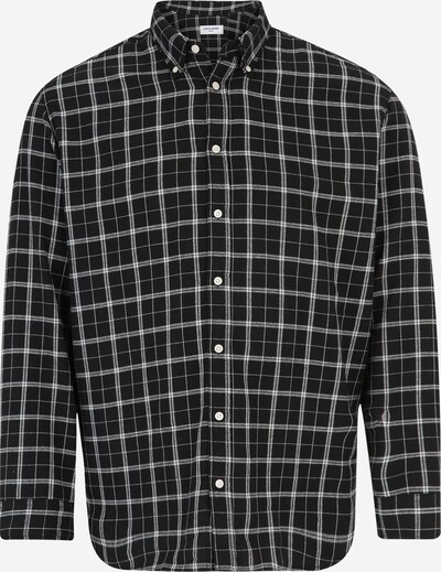 JACK & JONES Overhemd 'Cozy' in de kleur Zwart / Wit, Productweergave