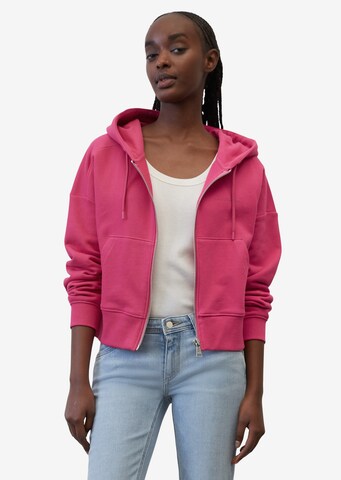 Marc O'Polo DENIM Zip-Up Hoodie in Pink: front
