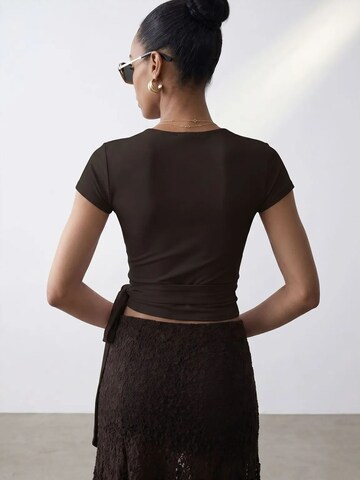 T-shirt Dilvin en marron