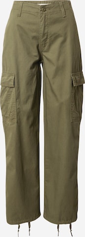 LEVI'SLoosefit Cargo hlače - zelena boja: prednji dio