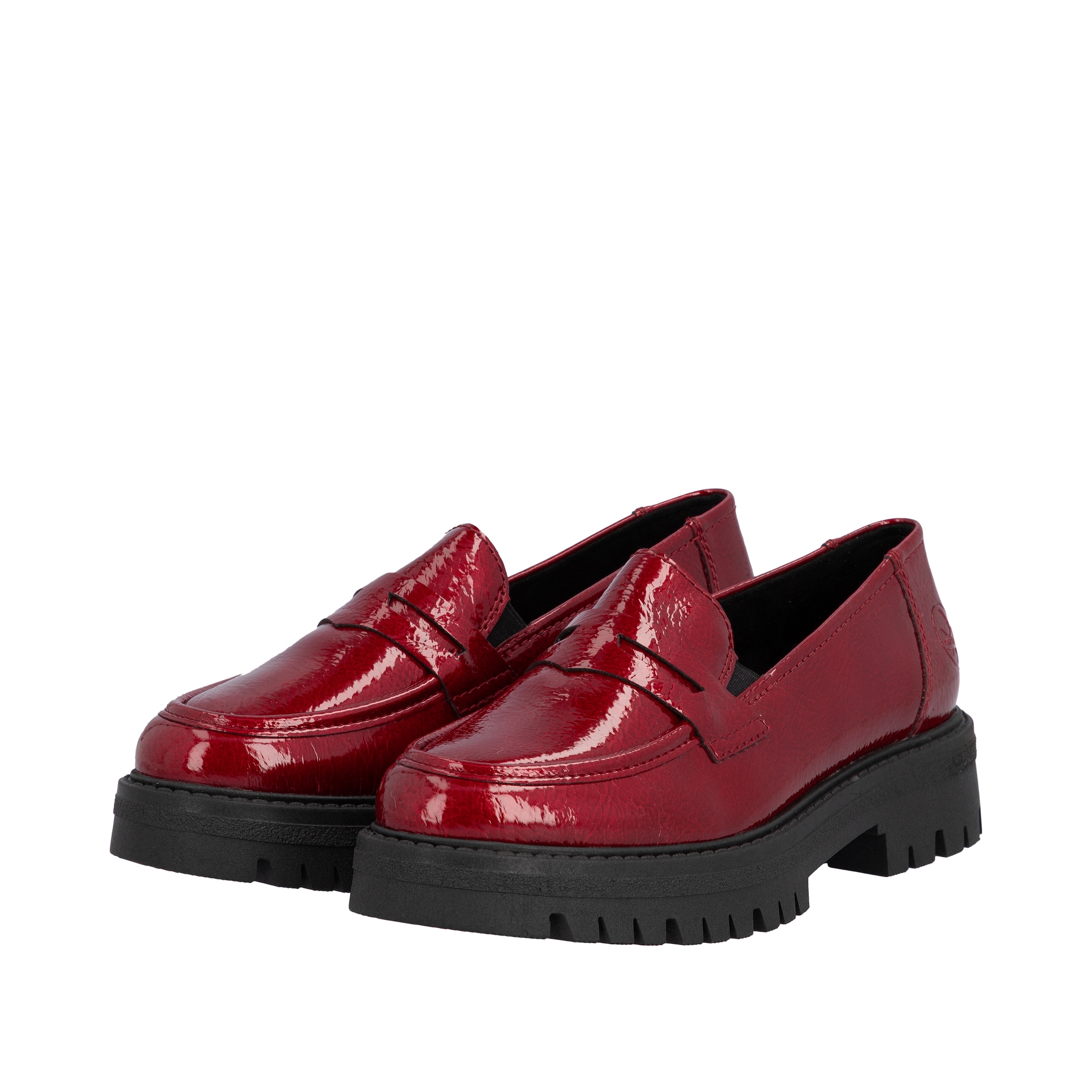Chaussure basse Rieker en rouge