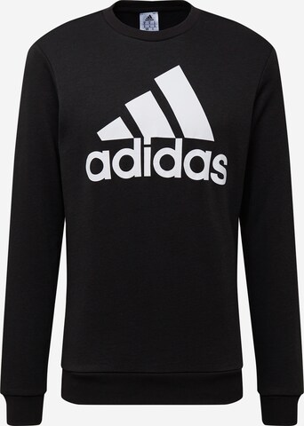 ADIDAS SPORTSWEAR Athletic Sweatshirt 'Essentials Big Logo' in Black: front