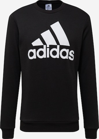 ADIDAS SPORTSWEAR Sportsweatshirt 'Essentials Big Logo' in Zwart: voorkant