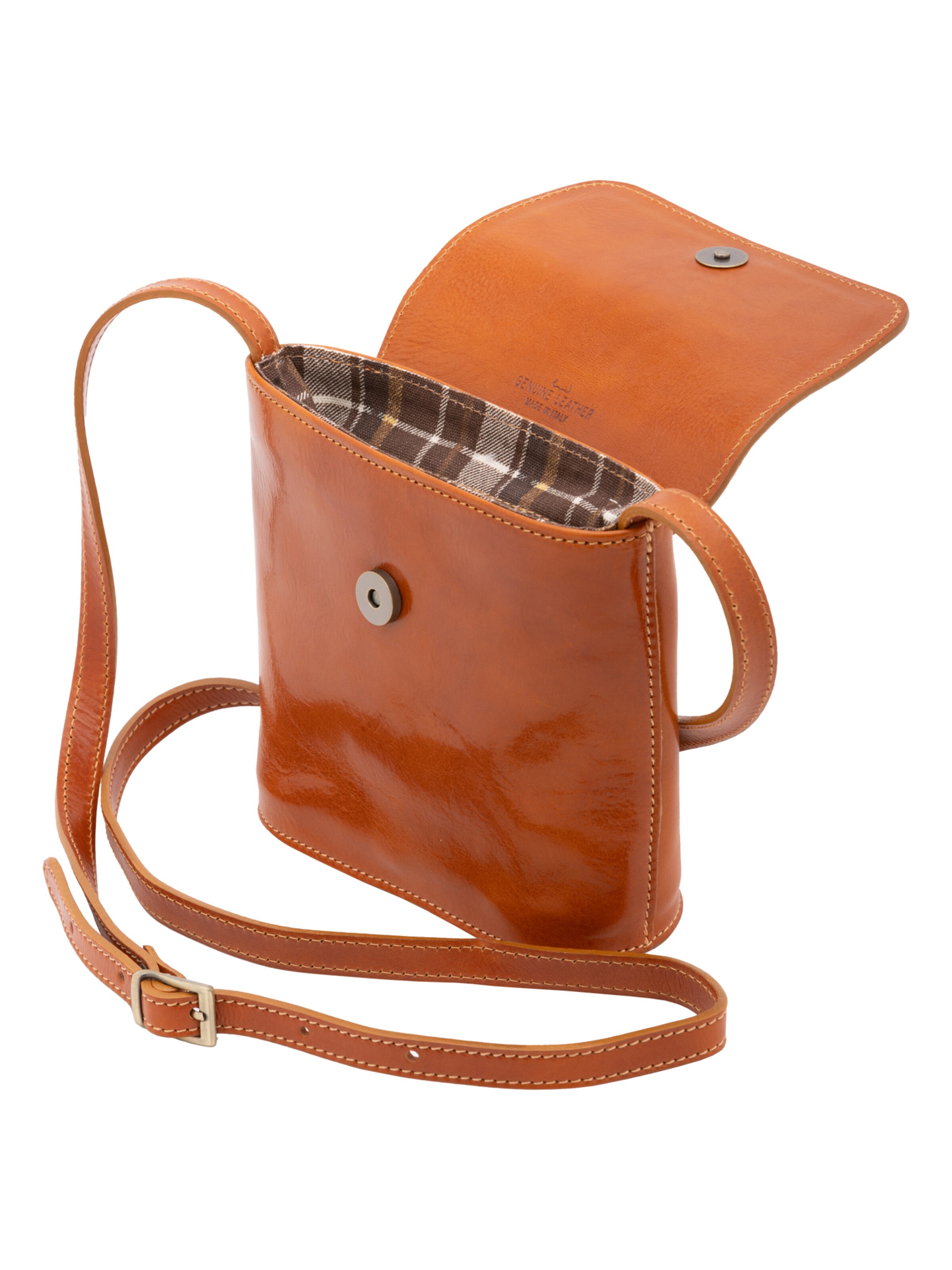 Borsa a tracolla 'Borsa a tracolla uomo vera pelle Castillon - Chiusura calamita' di I Fratelli in beige